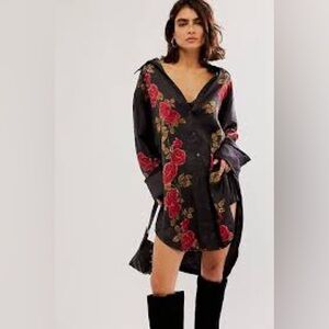 Free People Off The Vine Shirtdress